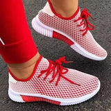 Sneaker Sock Shoes Summer Breathable flats Cross Tie Platform Round Toe Casual Fashion Sport Lace Up Female shoes