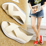 Back Strap Slip-on PU Women Open Toe Wedges Shoes for Women Platform Sandals Womens Sandal Heels Sandles Shoes Zapatos