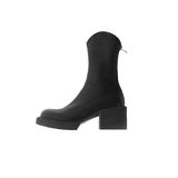 Show Thin Tall Heel Chelsea Short Boots Children Spring And Autumn Single Boots Thick Heel Martin Boots Short Leg Thick Bottom Thin