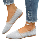 Fabric Single Shoes Women's Autumn Breathable Flat Shoes Women's Shoes Shallow Lazy Shoes