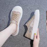 White Shoes Women 2024 New Summer Thin Net Shoes Women Breathable Net Surface Sports Casual Shoes Children