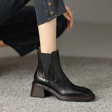 Children Winter Boots Autumn 2024 New Low-Heeled Chelsea Warm Martin Boots Women's Thin