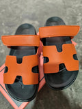 Breakj 2025 Summer Thick-Bottomed Cool Slippers A Word Magic Sticker Outside Wearing Casual Women's