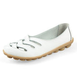 Genuine Leather Summer Women Flats Shoes 2021 Casual Shoes Breathable Ladies Loafers party Platform Women's