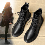 Breakj Women 2025 Autumn Martin Boots Short-Boxed With Coarse And Female Boots Korean