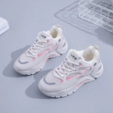Breakj Korean Platform Dad Shoes 2025 Spring New Street Shot Students Running Sneakers Increased Leisure
