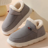 Home Men Cotton Slippers Winter New Casual Warm Plush Shoes Men Women Comfort Non Slip Platform Snow Boots Botas