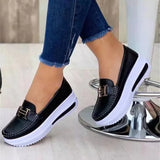 Breakj Bean Shoes Women's Large Comfortable Women's Single Shoes Soft Soles Casual Women's Shoes