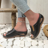 Breakj 2024 New Cool Drag Women Retro Slope And Car Sewing Mother Shoes Large Size Female