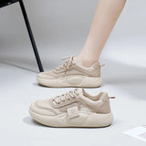 Breakj Summer New Korean Ins Breathable Small White Shoes Women's Hollow Casual Board Shoes Platform Versatile Cake Shoes XYD