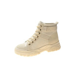 Boots for Women Shoes Female British Style Flat Platform Ankle Boots Motorcycle Boot Feminine Work