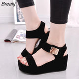New Fashion Women's Sandals Trifle Platform High Heels Wedge Fish Mouth Roman Tide Shoes Women's