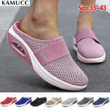 Women Shoes Casual Increase Cushion Shoes Non-slip Platform Sneakers For Women Breathable Mesh Outdoor Walking