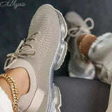 Breathable Mesh Sneaker 2020 Woman Lace Up Vulcanized Ladies Comfortable Women's Casual Flat Female Tennis Shoes Plus