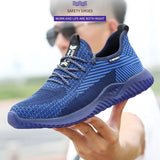 Cool Safety Shoes Men Steel Toe Boots Indestructible Work Shoes Lightweight Breathable Composite Toe Men EUR Size