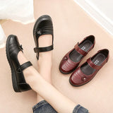 Flat Shoes Casual Women Loafers Soft Leather Women's Moccasins Shallow Boat Shoes Fashion Velcro Female Shoes Zapatos