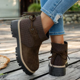 Breakj 36 To 43 Autumn And Winter Is Beautiful With Coarse And Velvet Side Zipper Fashion