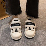 Breakj And Winter New Snow Boots Female Niche Design Velcro Warm Not Stuffy Feet Dopamine High Appearance Level Hot