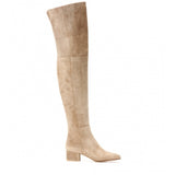 Breakj Fall / Winter 2024 New Over-Knee Fashion Boots Round Head Thick High-Heel Boots Plus Size Women's