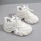 Breakj Korean Version Of The New Dad Shoes Female 2024 Spring Student Sports Running Shoes Casual Shoes Platform Shoes