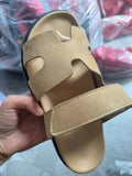 Breakj Summer New Thick Bottom Cool Slippers Large-Size Magic Sticker Outside Wearing Casual Women's
