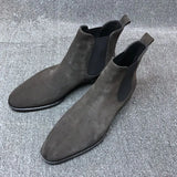 Suede Nap Snow Boots Women's Top Quality Chelsea Boots Winter Chunky Boot for Men Warm Flats Shoes Botas
