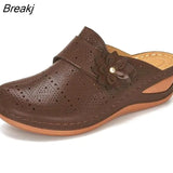 Mujer Summer Sandals Women Shoes Women Summer Footwear Hollow Round Toe Flip Flops Beach Shoes Platform Ladies
