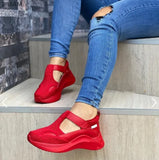 Autumn Women Platform Sneakers Ladies Brand Shoes Girls Thick Bottom Sneakers Genuine Mesh Sneakers Trainers Flat