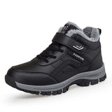 o'clock Winter Men's High Boots Outdoor Warm Lined Anti-skid Couple Shoes Fashion Casual Female Snow Boots Soft