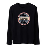 Long Sleeve T-shirts Autumn Print Gothic Vintage Ulzzang Cozy High Street Streetwear 4XL Baggy Korean Trendy Harajuku BF