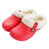 Shoes For Woman Men's Slippers Plush Warm Fur Slippers Clogs Lovers Home Slippers Shoes For Female Mules Women's