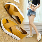 Back Strap Slip-on PU Women Open Toe Wedges Shoes for Women Platform Sandals Womens Sandal Heels Sandles Shoes Zapatos