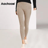 Autumn Winter Women Leggings 2021 Solid Casual Slim Pants Trousers High Waist Sportwear Ladies Ankle Length