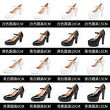 Model Catwalk High Heels Women's Waterproof Table Tip Large Size 40-43 Fine Heels Professional Single Shoes Work