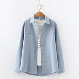 Solid Color Women's Shirt 2021Spring New Casual Design Sense Blouses and Tops Young Style Lady Long Sleeve