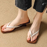 Women's Shoes 2024 Summer New Simple Color Slope Slippers Women's Summer Fashion Wear Temperament