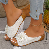 Breakj Flower Slippers Women's Slopes With A Thick Summer Cool Slippers 2025 Summer New