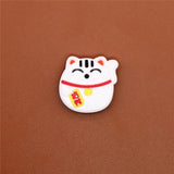 Sale 1pcs Shoe Charms Cute Cat Shoe Accessories Buckle Garden Shoes Decorations Fit Croc JIBZ Kid's X-mas Free
