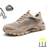 Work Safety Shoes Anti-puncture Working Sneakers Male Indestructible Work Shoes Men Boots Lightweight Men Shoes Safety