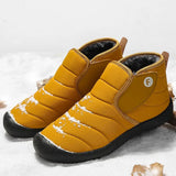 Plus Size New Outdoor Snow Winter Couples Plus Size High Top Plus Cashmere Cotton Shoes Men Boots Genuine LeatherMen