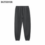 Winter Thicken Fleece Loose Women Pants Trousers 2021 Casual Drawstring Cotton Warm Female Sweatpants Ladies