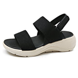 Breakj Elastic Sports Wind Thick-Soled Beach Sandals Women's New Thick-Soled Sandals Light, Anti-Slip Comfortable Large-Size