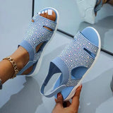 Women Summer Sandals For Women Rhinestone Ladies Shoes Platform Fish Mouth Woman Shoes Female Sandal Woman Plus