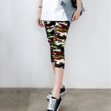 Camouflage Printed Leggings Sexy Women Lady Army Green High Elastic Fitness Leggins Polyester Capris Workout