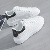 Sneakers Fashion Platform Shoes Spring Autumn Casual Flats Female All-match Thick Sole Breathable White Vulcanized