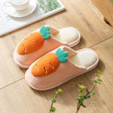 Carrot Slippers Indoor Cute shoes Female Slipper Plush Cartton Winter Home Woman House Cute Comfortable Fashion