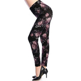 Fashion Women Hot Leggings Floral Print Fitness Leggins Sexy Legging High Waist Workout Leggin Elastic Pants Drop
