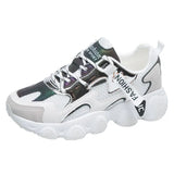 Sneakers Women Vulcanize Shoes Chunky Sneakers Reflective Platform Shoes Woman Basket Femme Dad Shoes Tenis