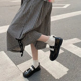 shoes Women Mary Janes Shoes Buckle Lolita Shoes Black Platform on Flat Retro Casual Shoes Girls zapatos mujer