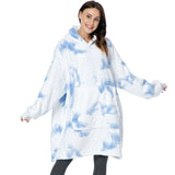 Blanket Men Women Giant Oversize Hoodie Sweatshirt Sweat Hooded Winter Bathrobe Blanket Sherpa Fleece